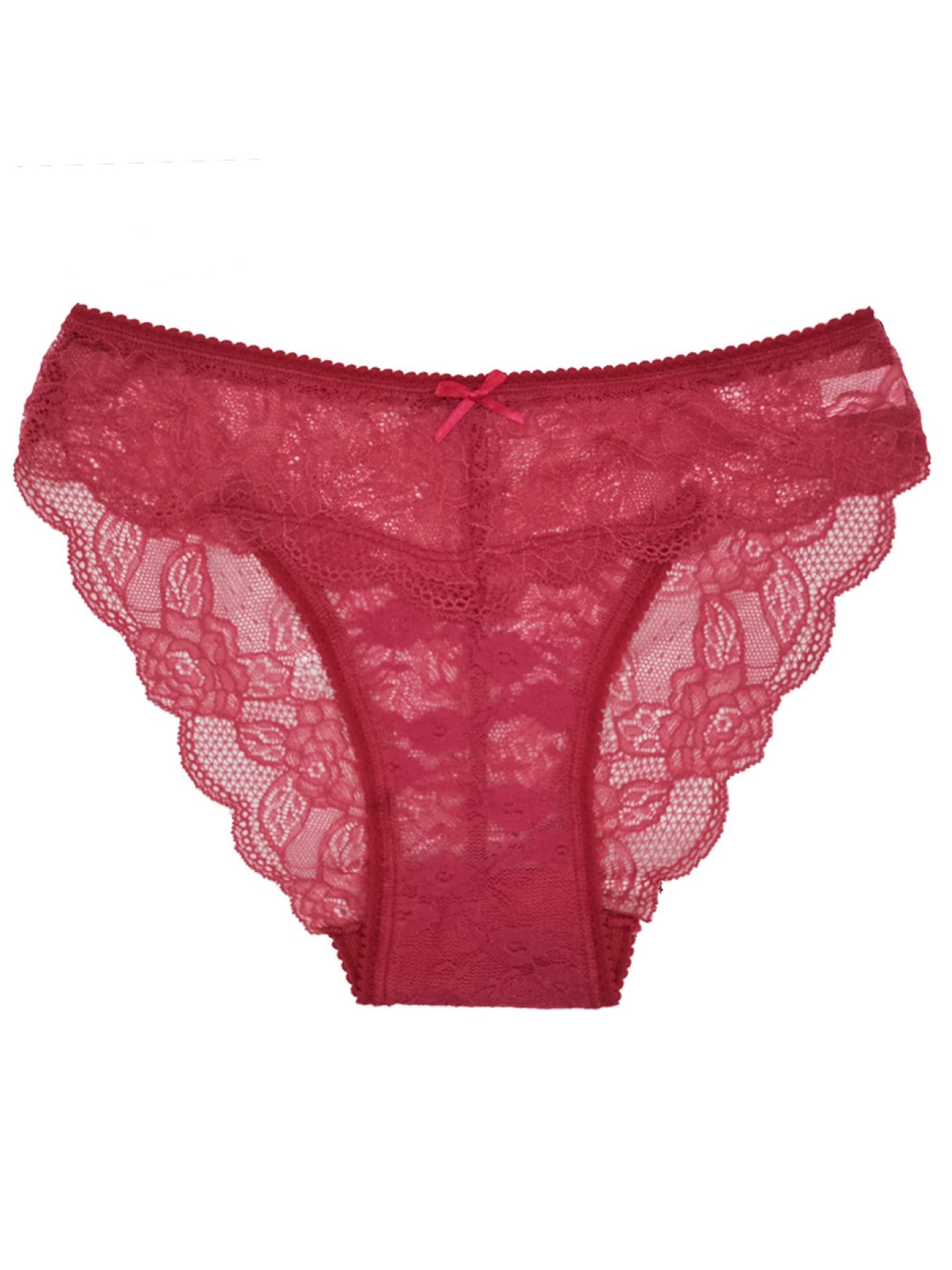 6 pcs women's lace underwear soft and breathable for young lady pure cotton crotch brief new product