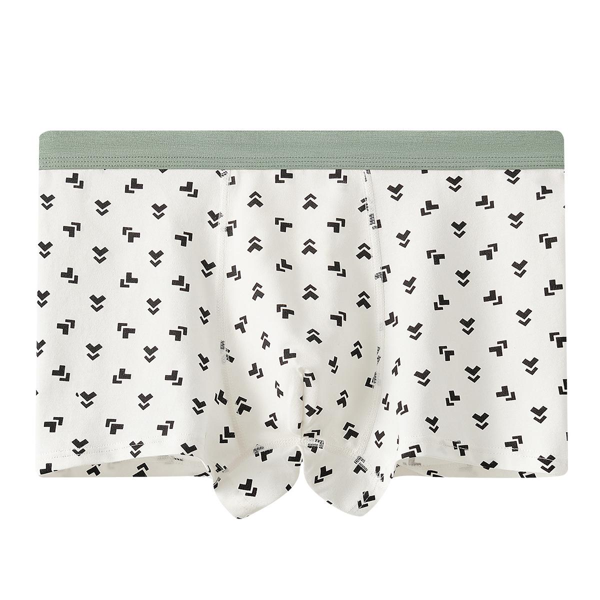 Men's cotton boxer knitted breathable and soft with cute printing for teenage hot sell product