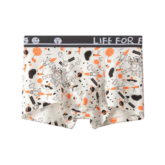 Men's cotton boxer with Halloween style printing for young fashionable knitted breathable shorts