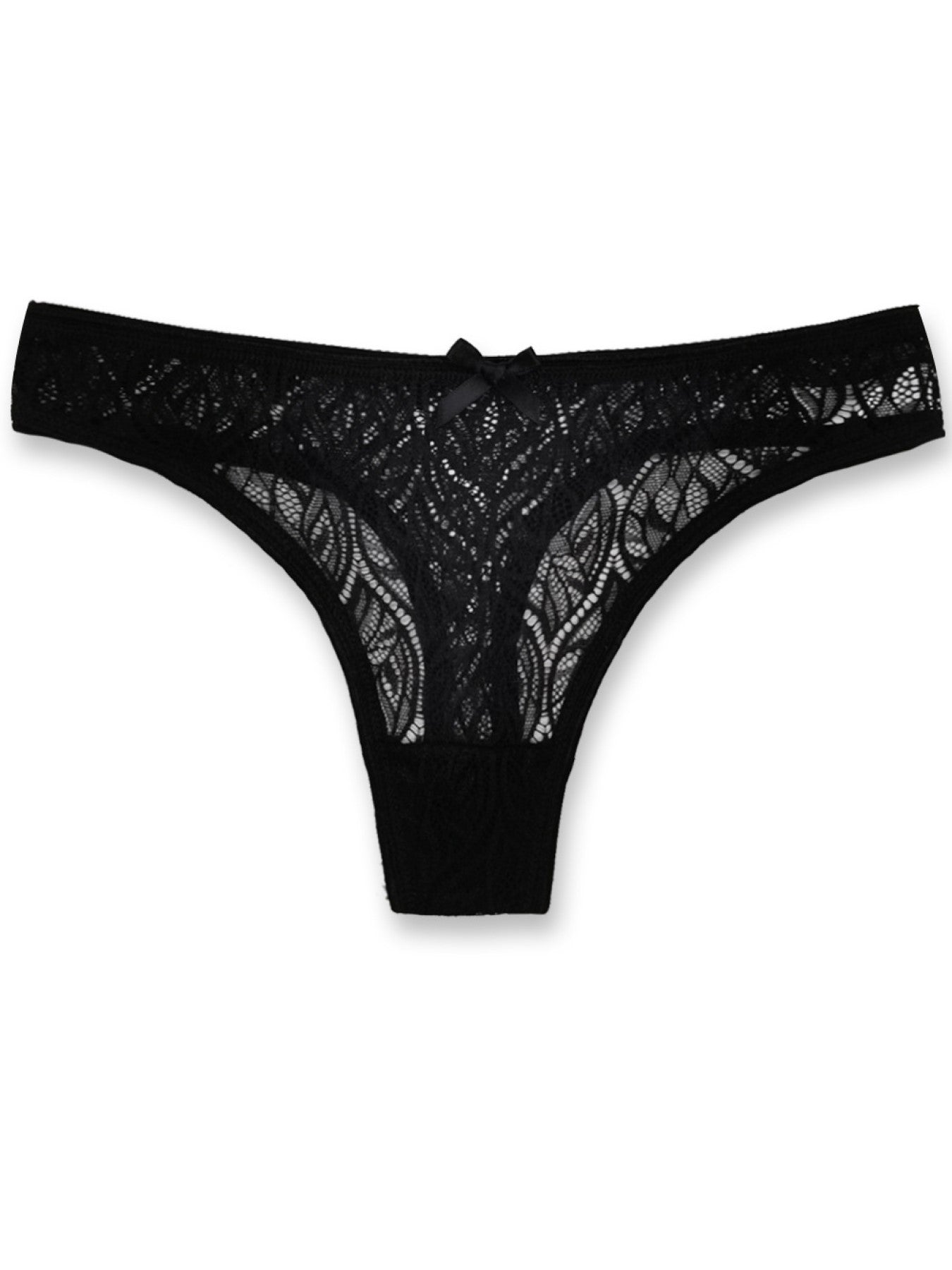 6 pcs women's lace underwear sexy for young lady breathable pure cotton crotch brief multi-color