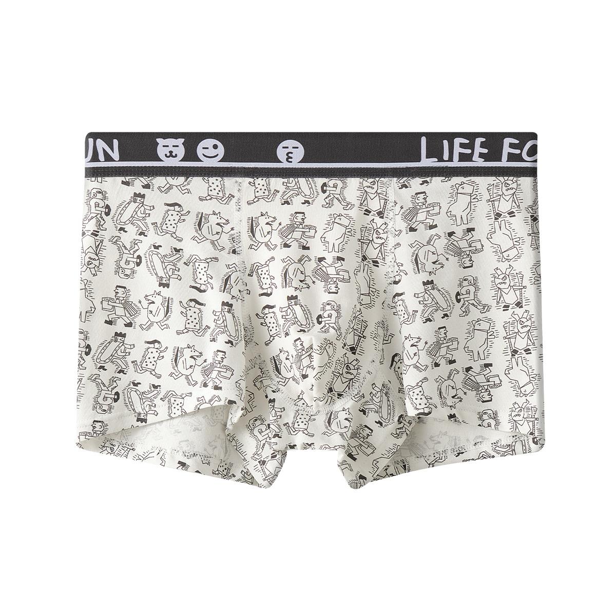 Men's cotton boxer Find Fun series with printing knitted breathable and comfortable new design