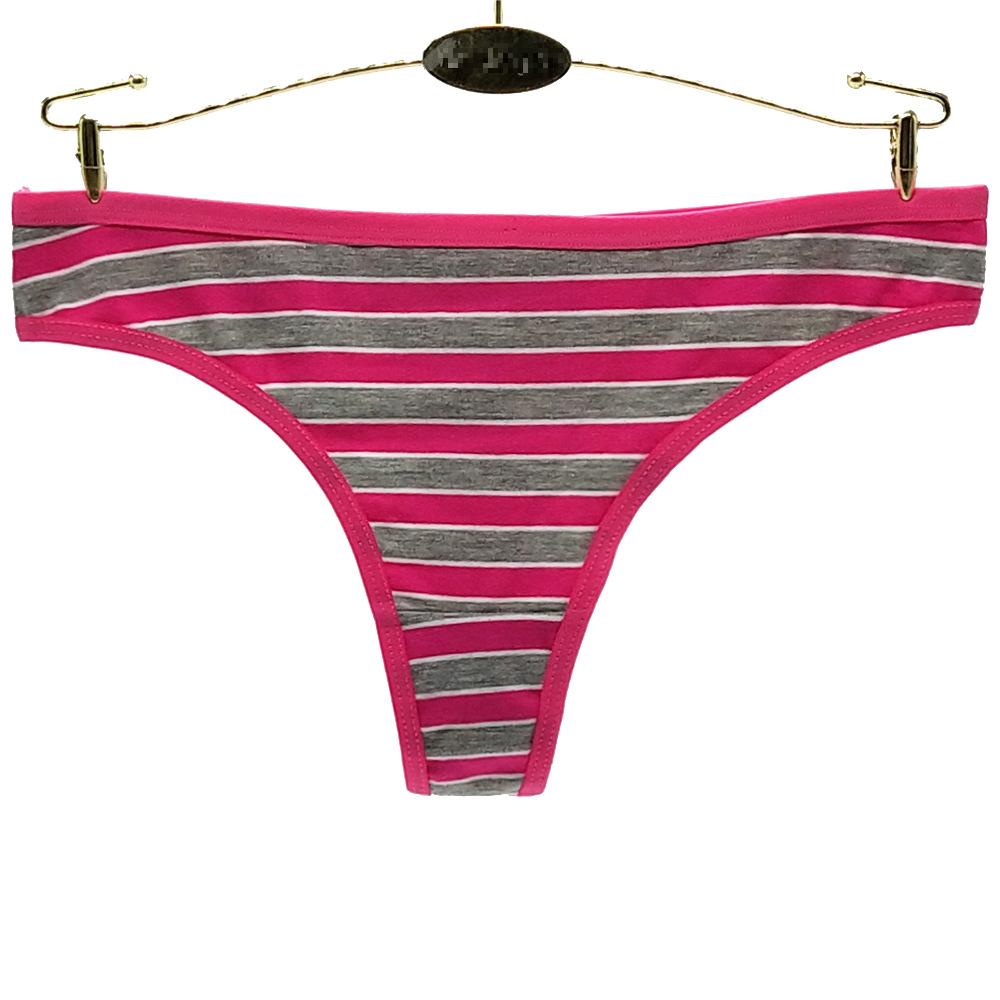 6 pcs women's cotton underwear colorful brief with stripes everyday style new design product