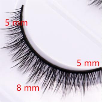 5-Pack 3D Faux Mink False Eyelashes Thick False Eyelashes 5-8 MM 003