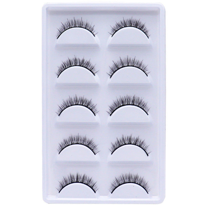 5-Pack 3D Faux Mink False Eyelashes Thick False Eyelashes 5-8 MM 003