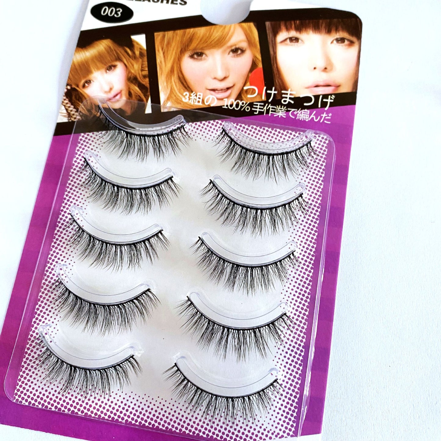 5 Pairs of 3D  Chemical FiberFalse Eyelashes Natural Nude Makeup Eyelashes