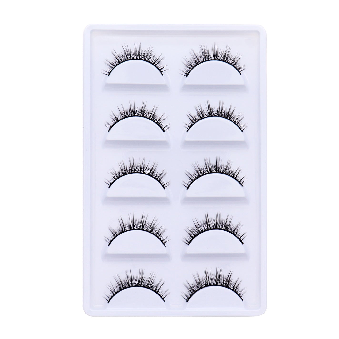 5-Pack 3D Faux Mink False Eyelashes Thick False Eyelashes 6-9 MM 017