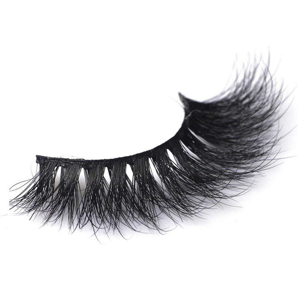 A Pair 0f Cotton Thread Terriers Multi-Layer 3D Pure Mink False Eyelashes 17mm FX-M04