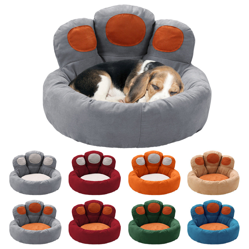 NEEPET  Suede Dog Sofa Bear's Paw Cusion for Cat Sleeping