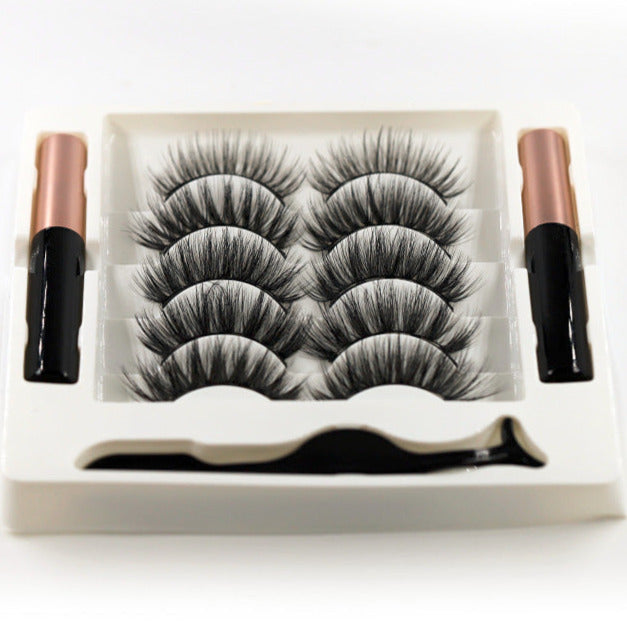 5-Pack 3D Faux Mink Magnetic Thick False Eyelashes 7-20 MM Mix GL700