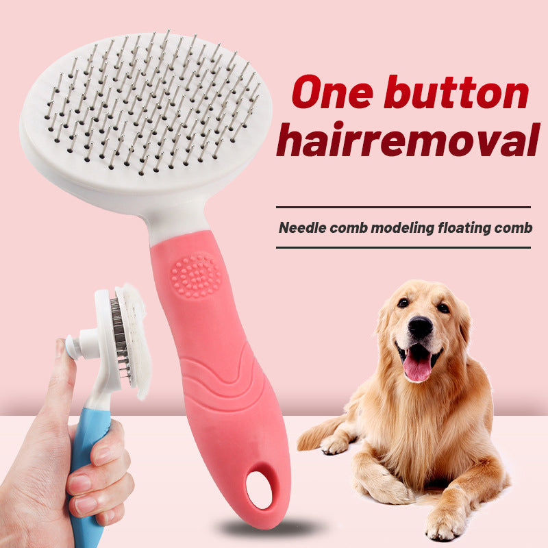 NEEPET Pet Comb Self Grooming Brush for Dogs Cats Hair Removal Accessories