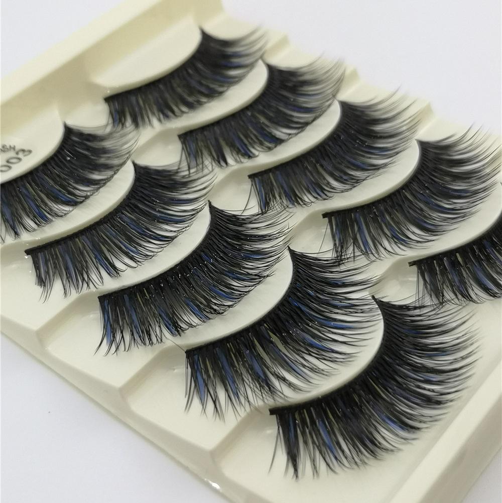 5-Pack 3D Faux Mink False Eyelashes Thick False Eyelashes 10-13 MM  3D-48