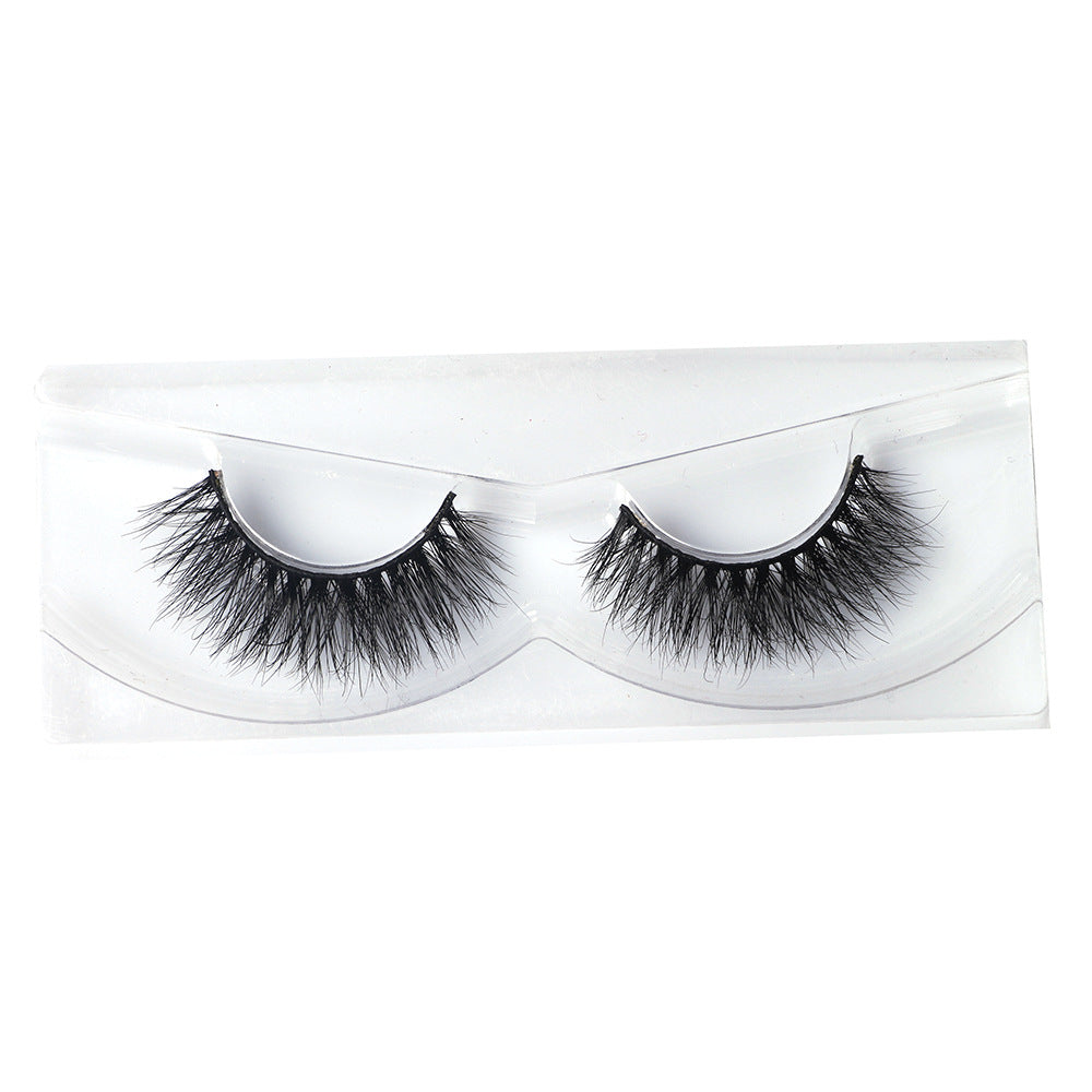 A Pair 0f Cotton Thread Terriers Multi-Layer 3D Pure Mink False Eyelashes 14mm FX-M05