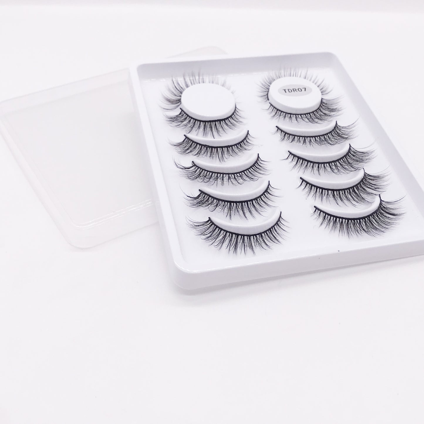 6 Pairs Of Multi-Layer 3D handmade Wispy Faux False Eyelashes 12mm TDR07