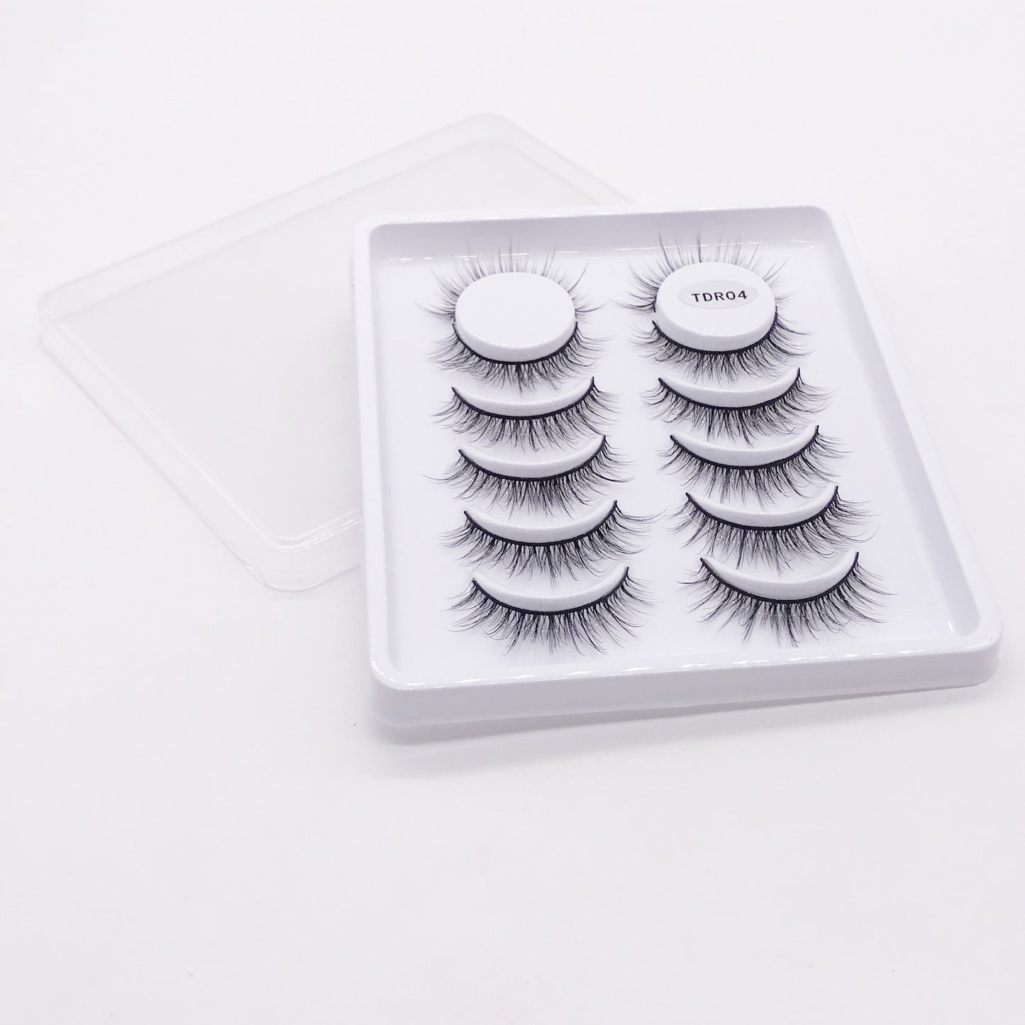 6 Pairs Of Multi-Layer 3D handmade Wispy Faux False Eyelashes 13mm TDR04