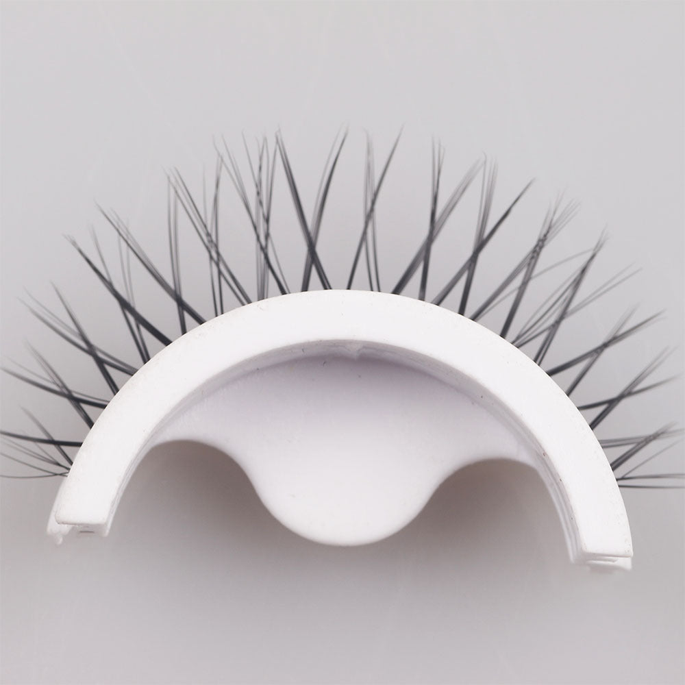 A Pair Of 8D Warm Faux Mink Self-Adhesive Wispy False Eyelashes 10mm N54-#1