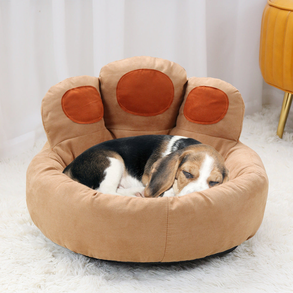 NEEPET  Suede Dog Sofa Bear's Paw Cusion for Cat Sleeping