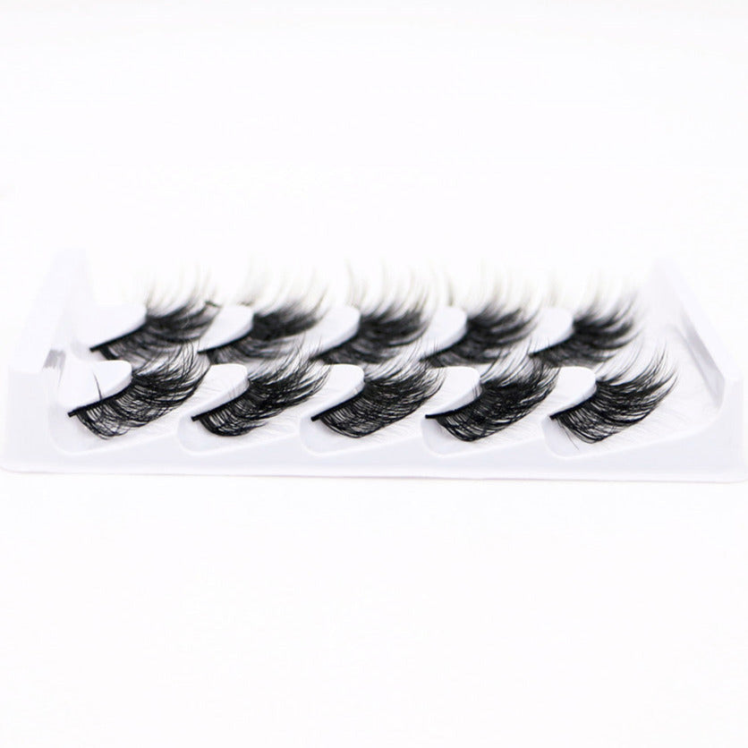 5-Pack 3D Faux Mink False Eyelashes Thick False Eyelashes 10-13 MM