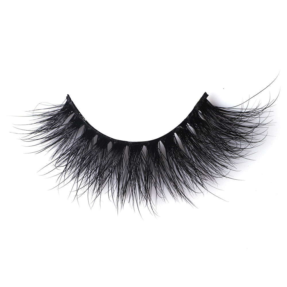 A Pair 0f Cotton Thread Terriers Multi-Layer 3D Pure Mink False Eyelashes 17mm FX-M04