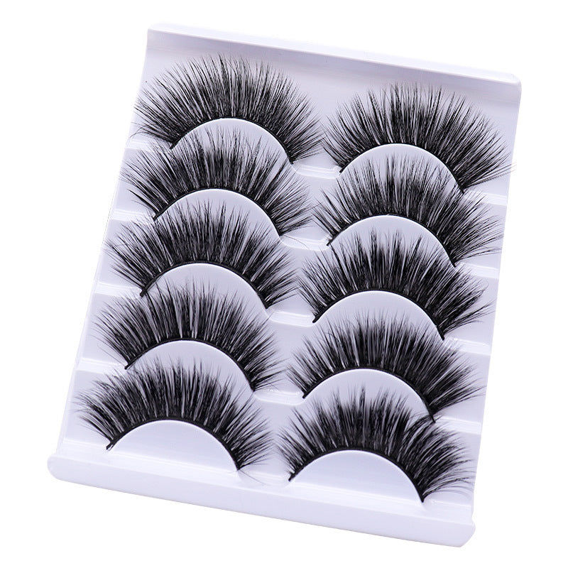 5-Pack 3D Faux Mink False Eyelashes Thick False Eyelashes 9-15 MM