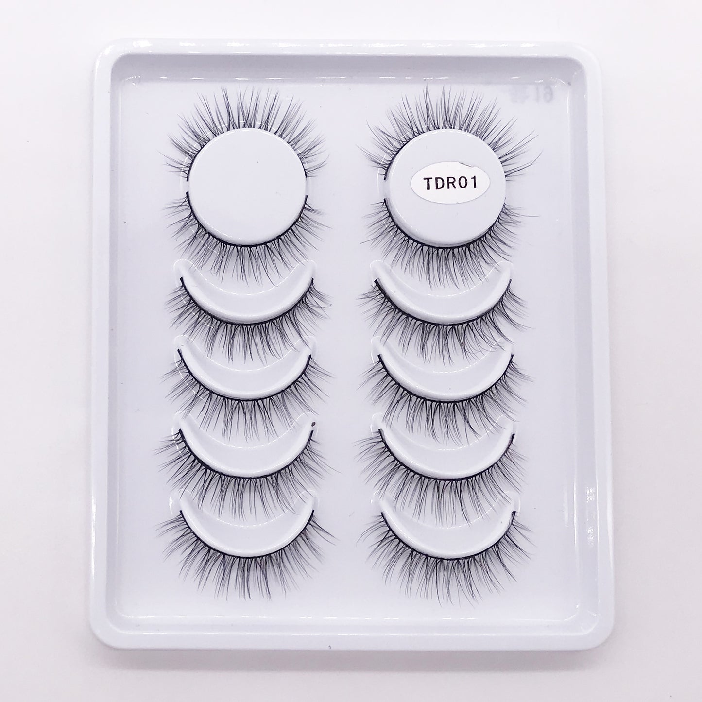 6 Pairs Of Multi-Layer 3D handmade Wispy Faux False Eyelashes 9mm TDR01