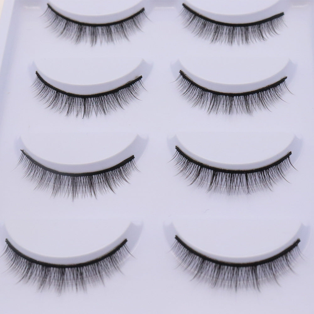 5-Pack 3D Faux Mink False Eyelashes Thick False Eyelashes 5-7 MM