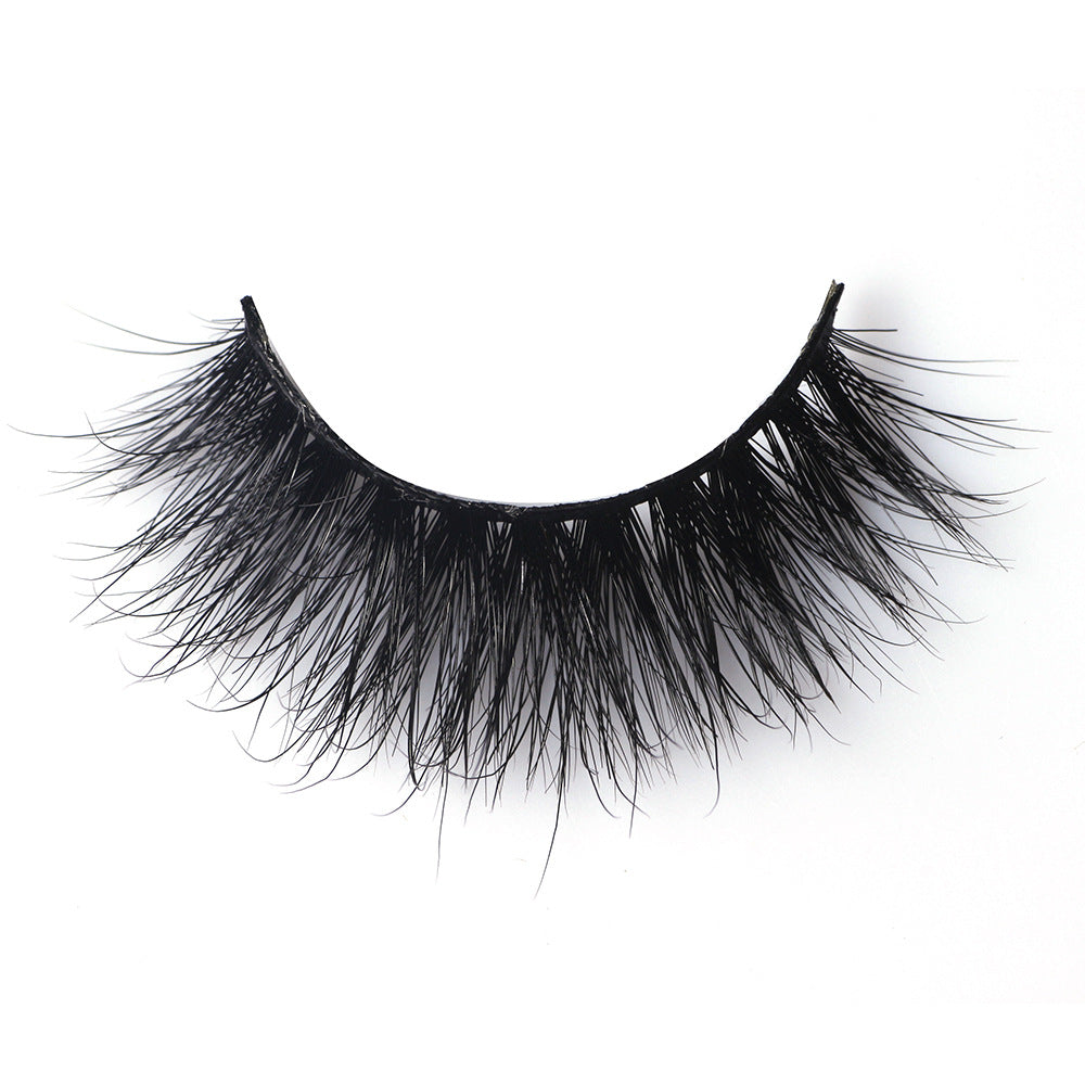 A Pair 0f Cotton Thread Terriers Multi-Layer 3D Pure Mink False Eyelashes 15mm FX-M01