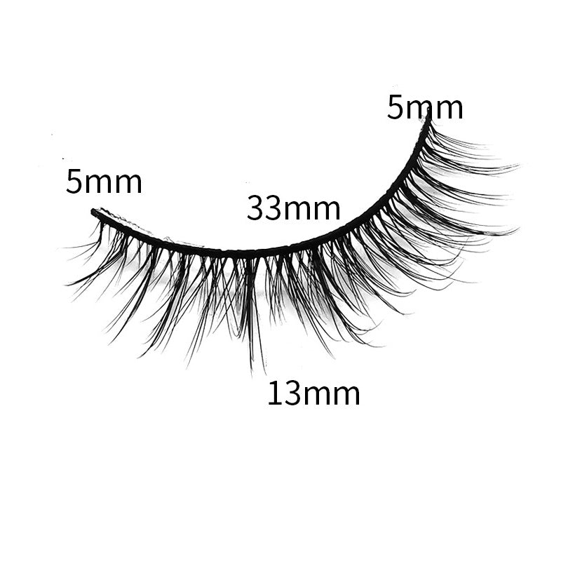 6 Pairs Of Multi-Layer 3D handmade Wispy Faux False Eyelashes 13mm TDR04