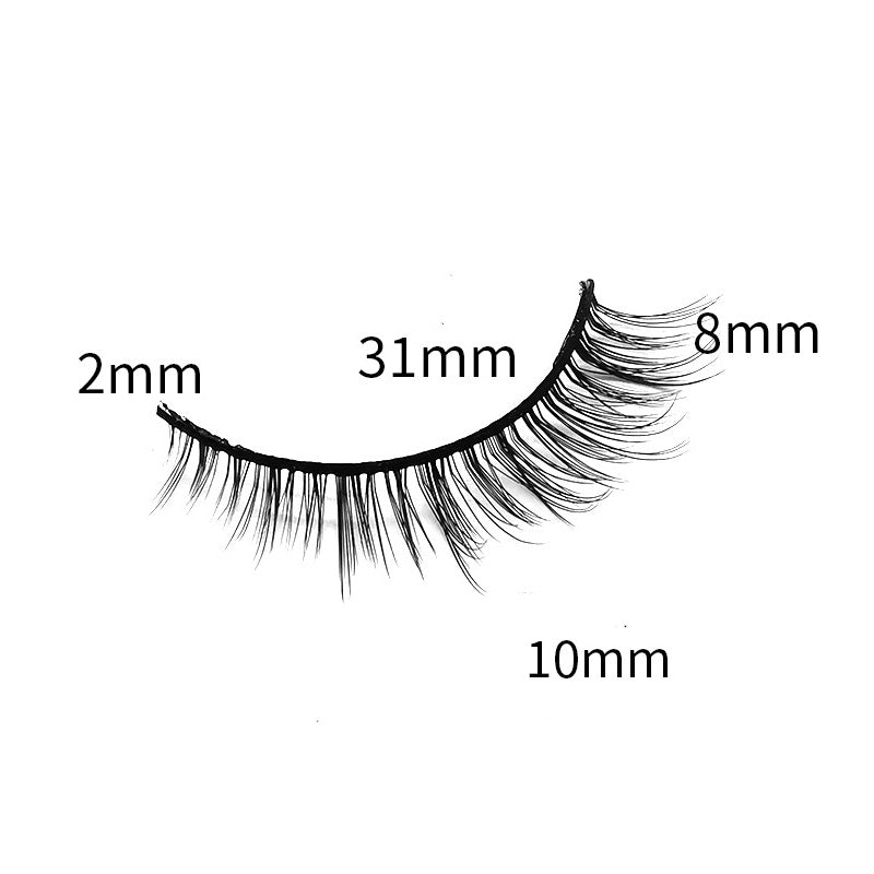 6 Pairs Of Multi-Layer 3D handmade Wispy Faux False Eyelashes 10mm TDR02