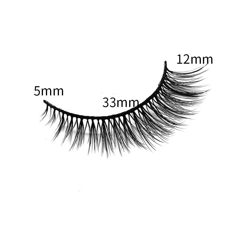 6 Pairs Of Multi-Layer 3D handmade Wispy Faux False Eyelashes 12mm TDR07