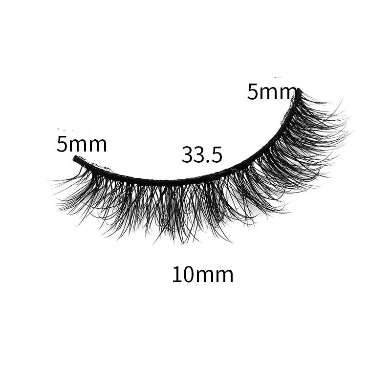 6 Pairs Of Multi-Layer 3D handmade Wispy Faux False Eyelashes 10mm TDR08