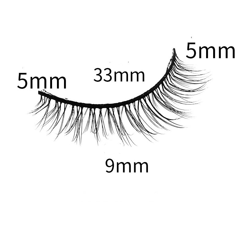 6 Pairs Of Multi-Layer 3D handmade Wispy Faux False Eyelashes 9mm TDR01