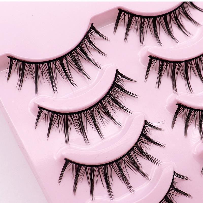 5-Pack 3D Faux Mink False Eyelashes Thick False Eyelashes 9-12 MM 025