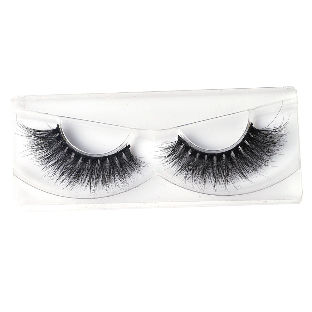 A Pair 0f Cotton Thread Terriers Multi-Layer 3D Pure Mink False Eyelashes 17mm FX-M04