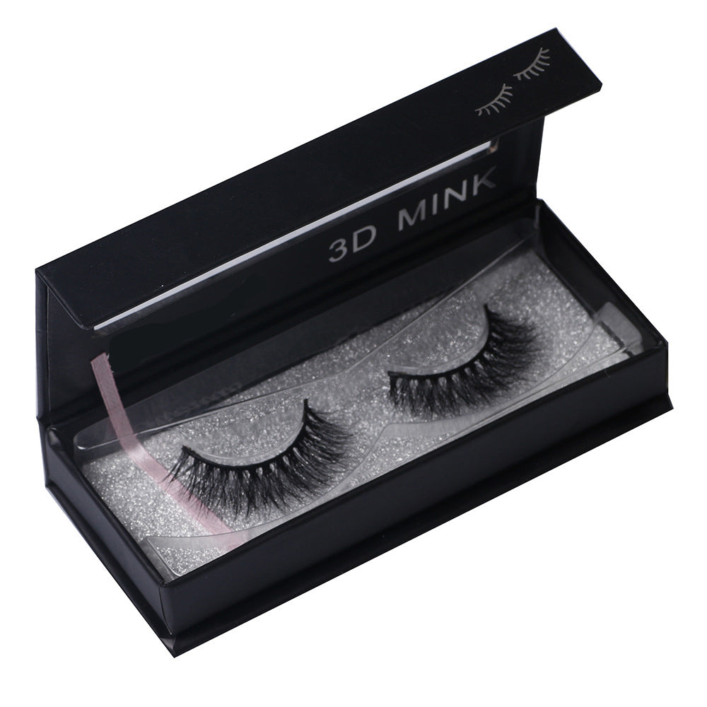 A Pair 0f Cotton Thread Terriers Multi-Layer 3D Pure Mink False Eyelashes 14mm FX-M05