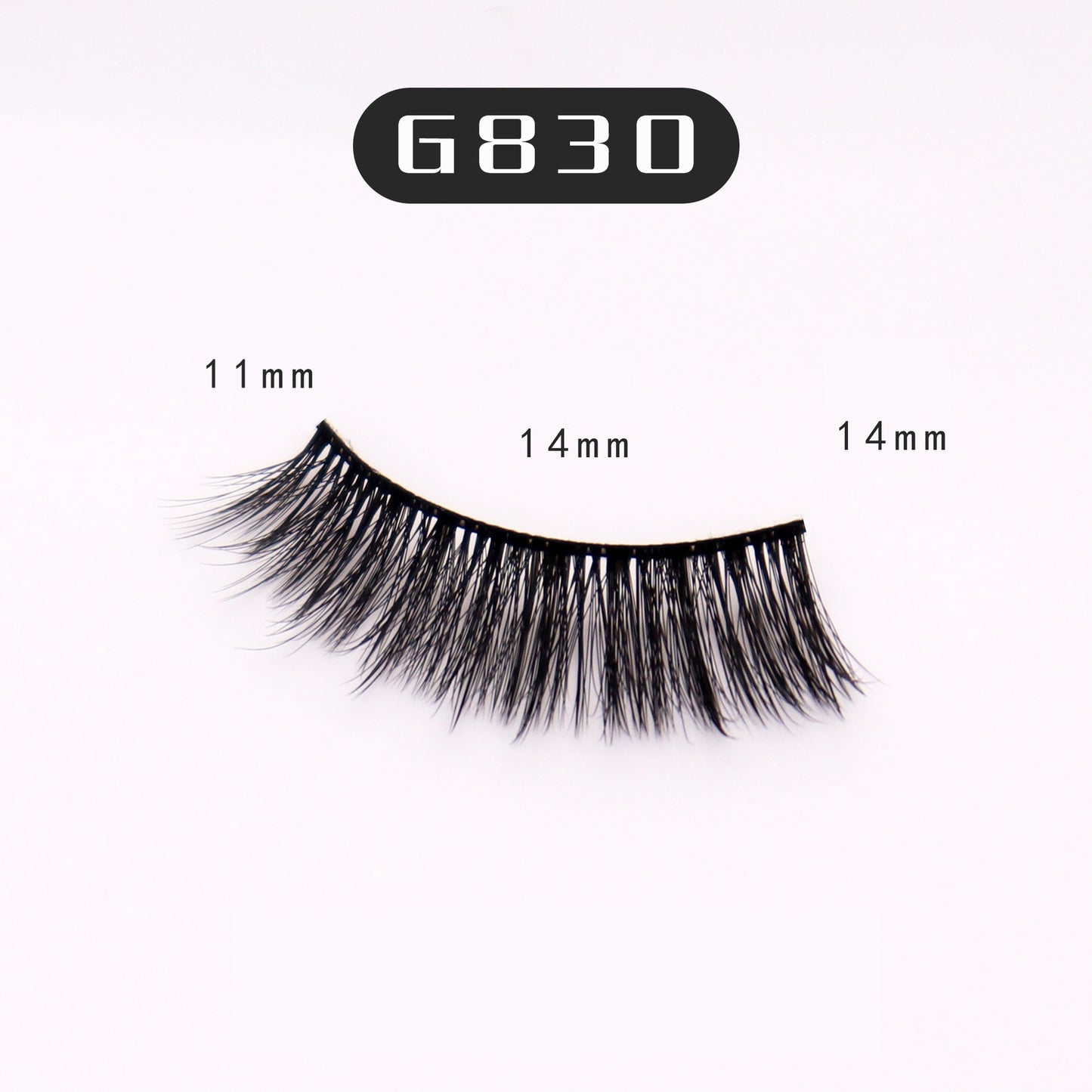 5-Pack 3D Faux Mink False Eyelashes Thick False Eyelashes 11-14 MM G830