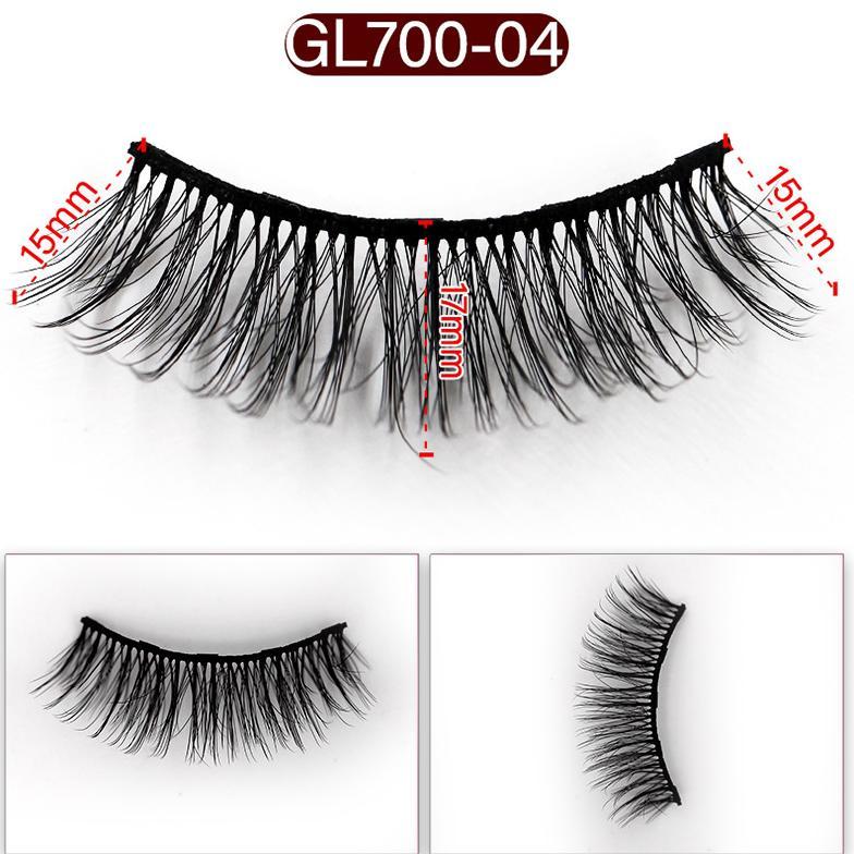 5-Pack 3D Faux Mink Magnetic Thick False Eyelashes 7-20 MM Mix GL700