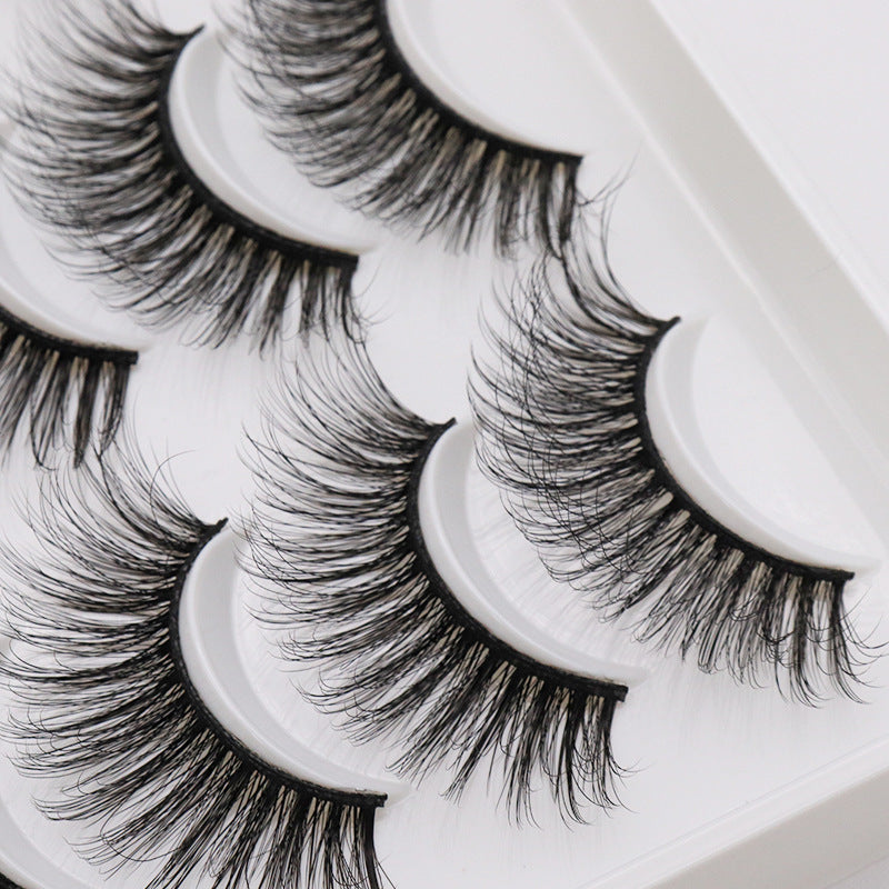 5-Pack 3D Faux Mink False Eyelashes Thick False Eyelashes 11-14 MM 3D03