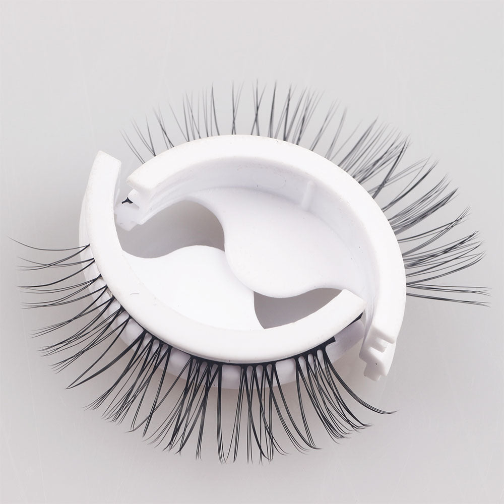 A Pair Of 8D Warm Faux Mink Self-Adhesive Wispy False Eyelashes 10mm N54-#2