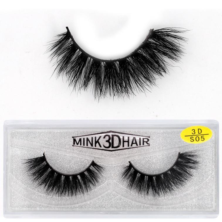 3D Mink False Eyelashes Natural Thick False Eyelashes 18 MM 3D-S10