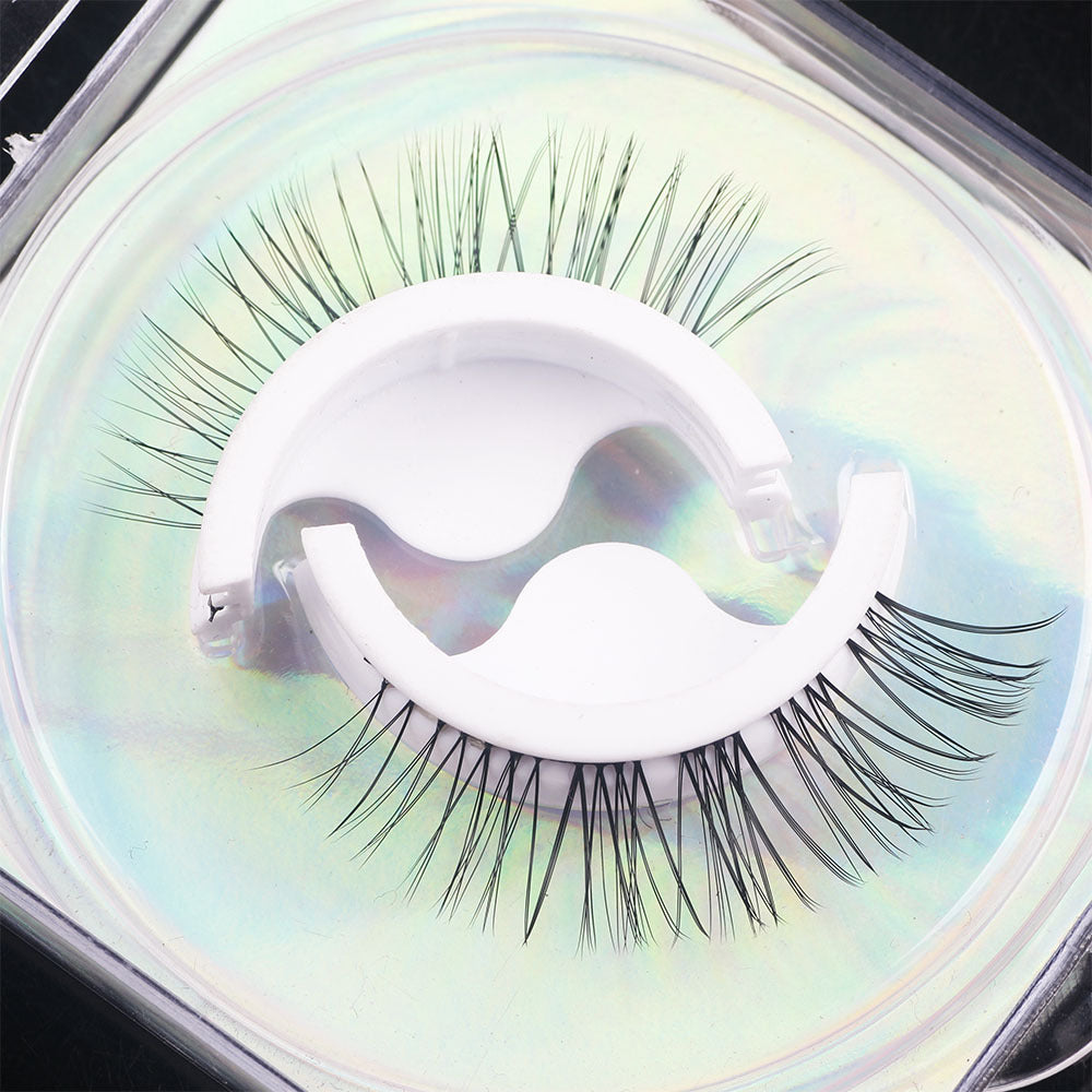 A Pair Of 8D Warm Faux Mink Self-Adhesive Wispy False Eyelashes 10mm N54-#2