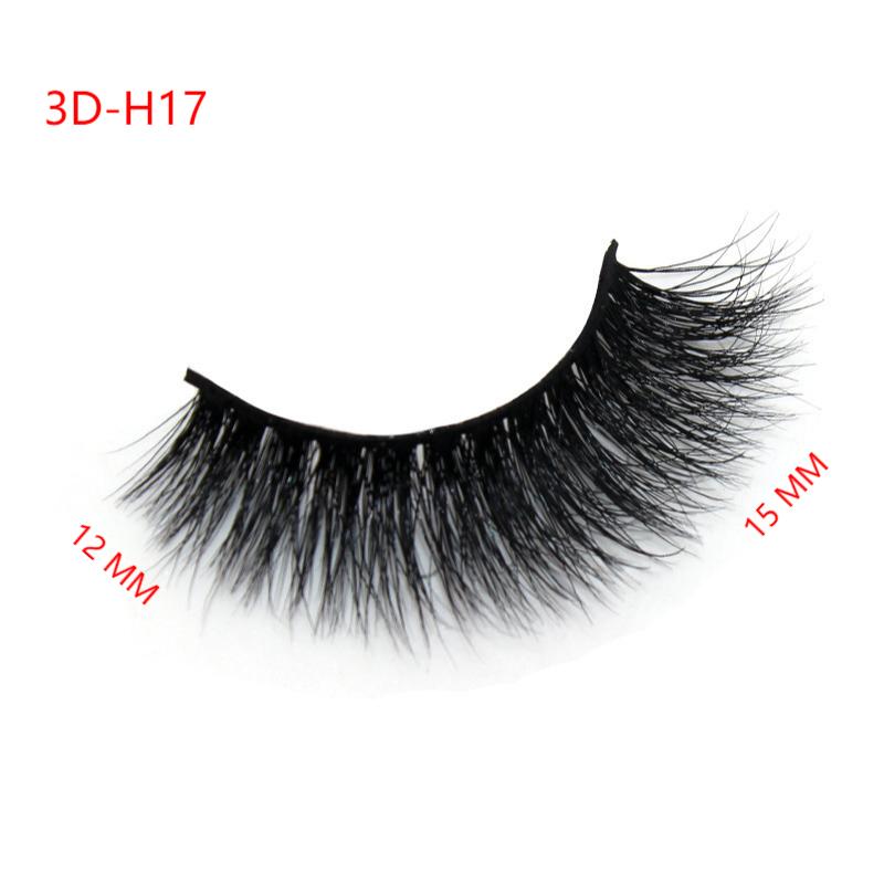 3D Mink False Eyelashes Natural Thick False Eyelashes 12-15 MM 3D-H17