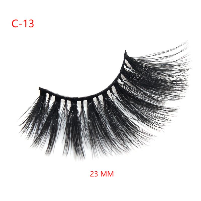 3D Mink False Eyelashes Natural Thick False Eyelashes 23 MM C-13