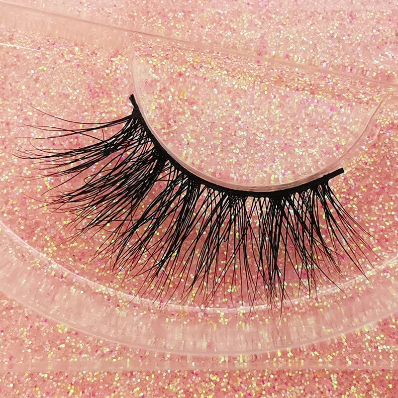 3D Mink False Eyelashes Handmade Natural Thick False Eyelashes 8-12 MM 33A