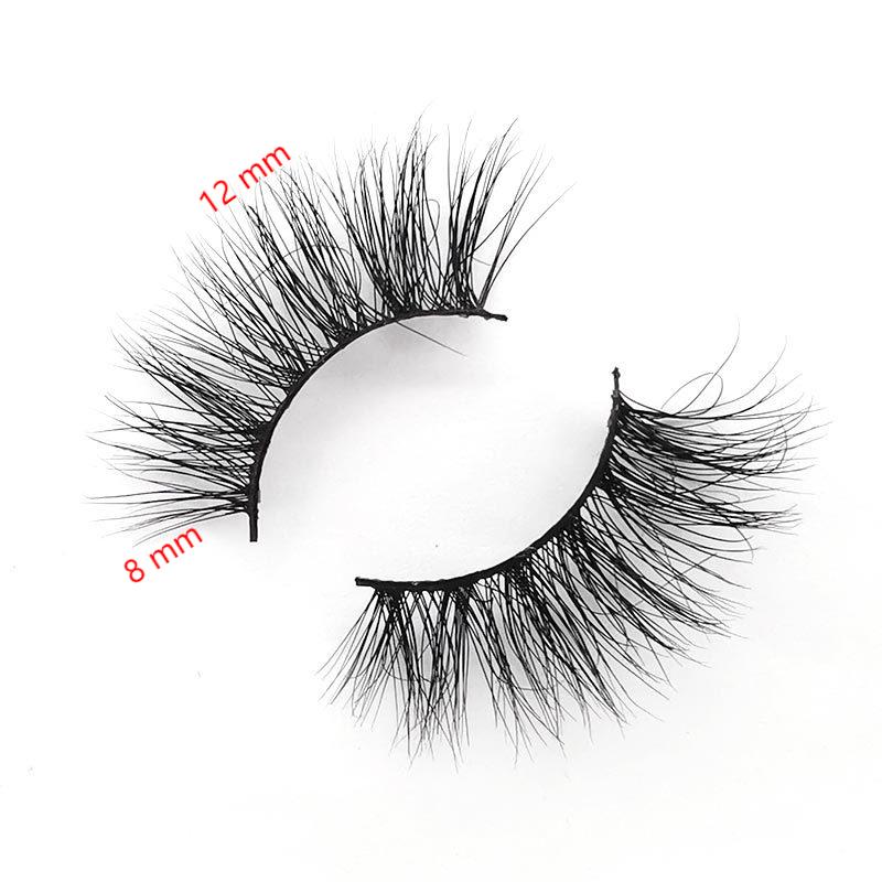 3D Mink False Eyelashes Handmade Natural Thick False Eyelashes 8-12 MM 33A