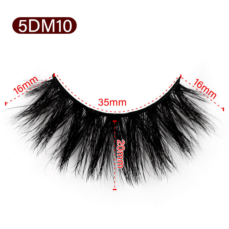 3D Mink False Eyelashes Natural Thick False Eyelashes 16-20 MM 5D-M10