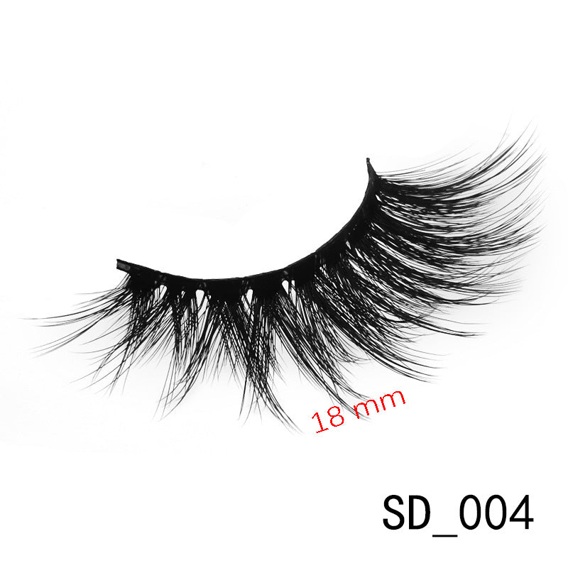 3D Mink False Eyelashes Handmade Natural Thick False Eyelashes 18 MM SD004