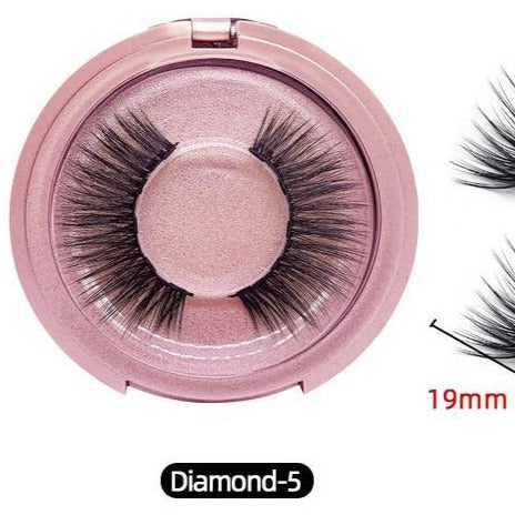 3D Reusable Waterproof  Magnetic Mink False Eyelashes With Eyeliner Glue