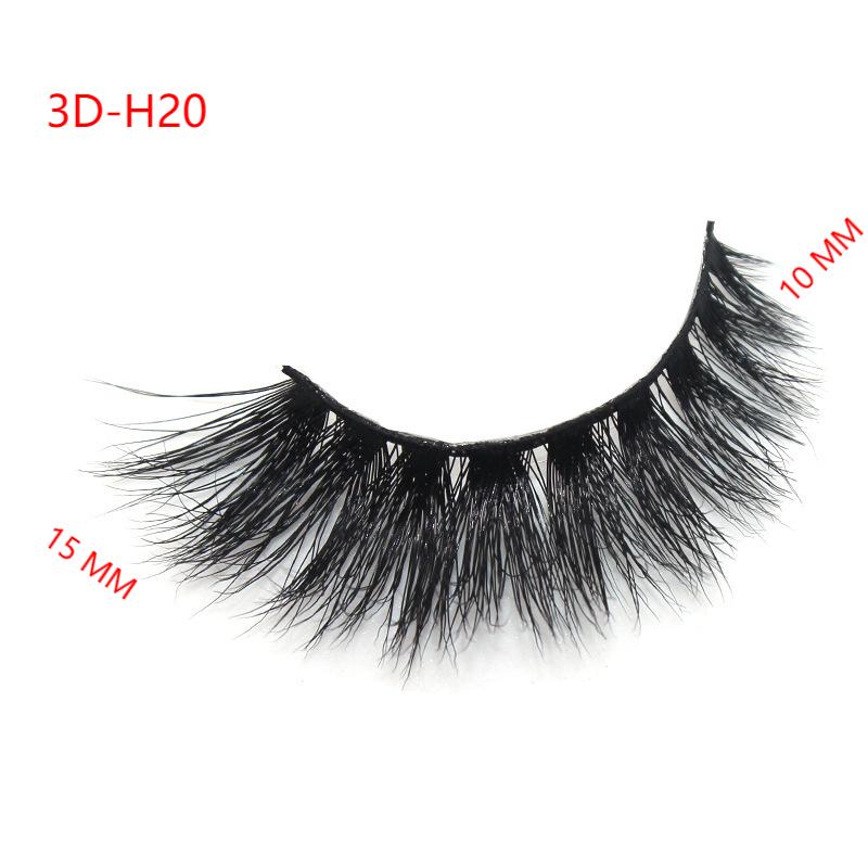 3D Mink False Eyelashes Natural Thick False Eyelashes 10-15 MM 3D-H20