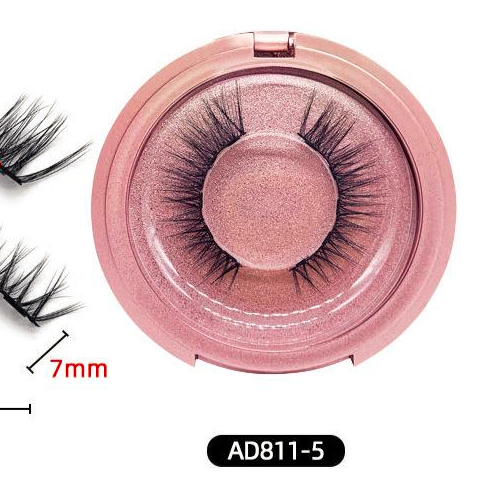 3D Reusable Waterproof  Magnetic Mink False Eyelashes With Eyeliner Glue