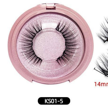 3D Reusable Waterproof  Magnetic Mink False Eyelashes With Eyeliner Glue